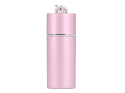 Mini Cinzeiro De Bolso Portátil Chaveiro Liga De Zinco Cinzeiro Com Mosquetão Para Cigarros Mulheres Homens Rosa