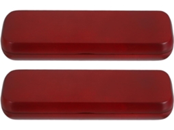 Conjunto De Caneta Tinteiro( 2 Compartimentos)- Estojo De Madeira Para- Ideal O Dia Dos Professores- Vermelho