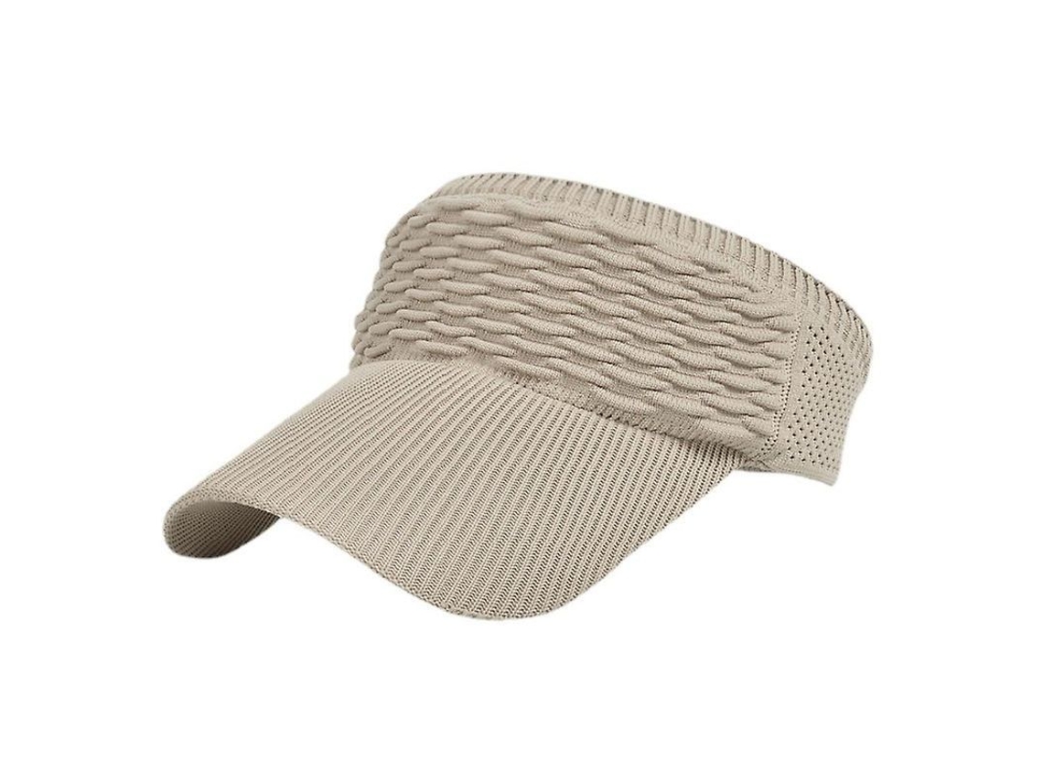 2026 sombrero de Visera Ancha Tejido Sin Tapa para Mujer Deportivo Verano Exterior Protector Sol