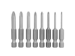 Conjunto De 8 Bits De Parafuso Cruzado S1/4 Magnético Acessórios Ferramenta Fixação Parafusos 50mm