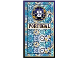 Toalha De Praia Microfibra Azulejos Escudo De Portugal