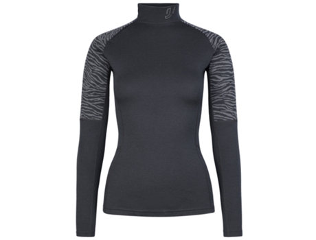 Camisola de Mulher JOHAUG Fecho Elevate Lã Preto (M)