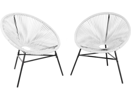 Conjunto 2 Cadeiras de Jardim  Acapulco (Branco - 76x76x85 cm)