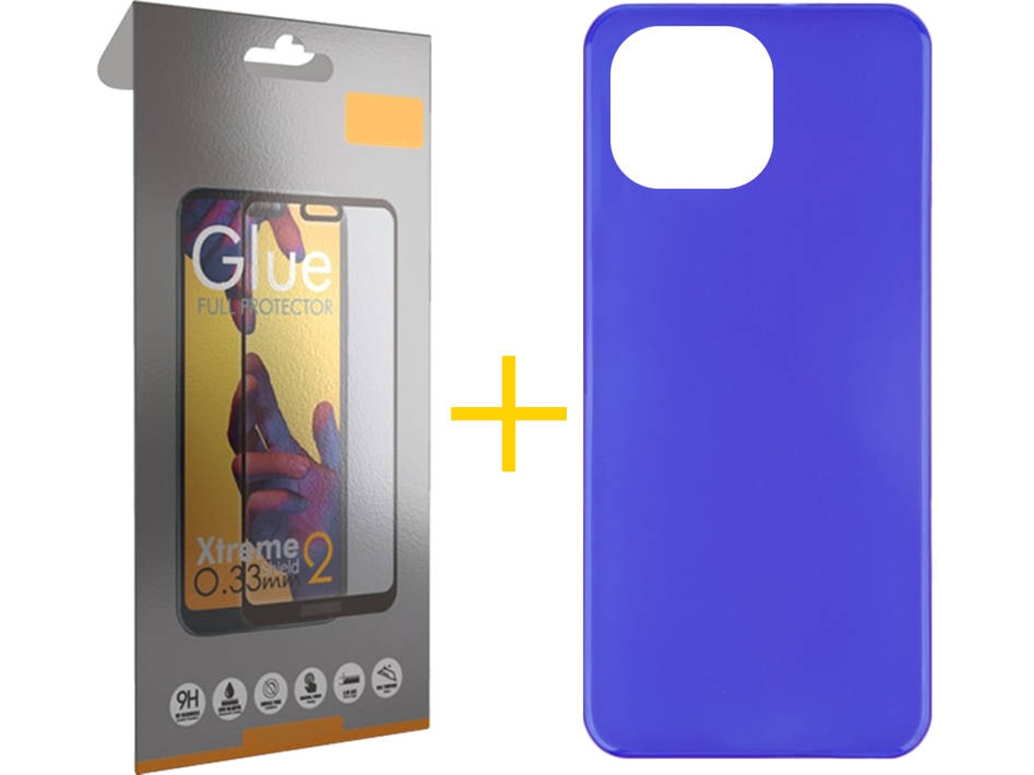 Capa e Película Apple iPhone 13 Pro SKYHE Liso Azul