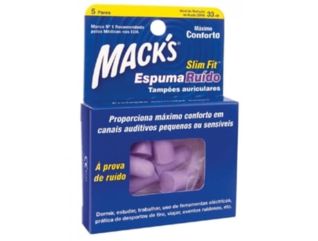 Mack S Esp Ruido Tampao Oto Slim Fit X 5