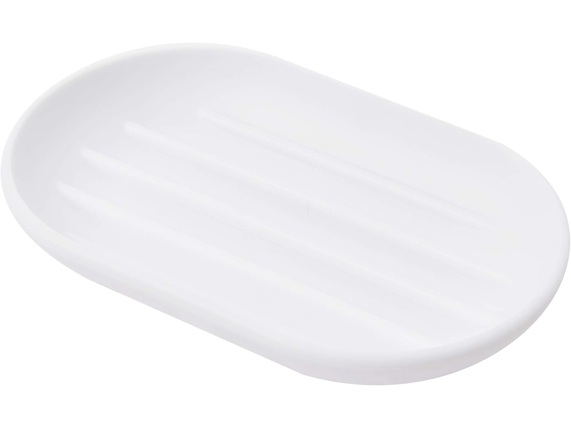 Saboneteira Touch Em Plástico Moldado 12.7x8.3x1.9cm Branco