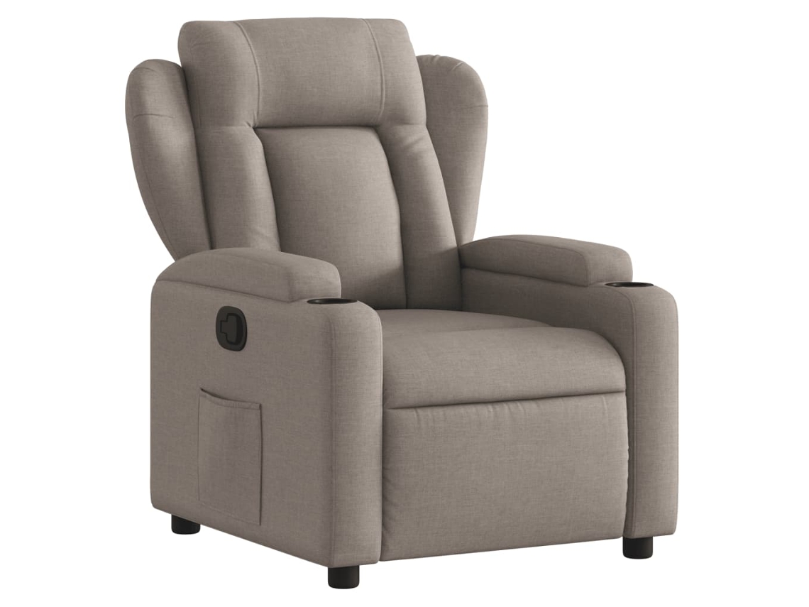Recliner Chair, Recliner Chairs Vidaxl Cinzento-acastanhado Tecido