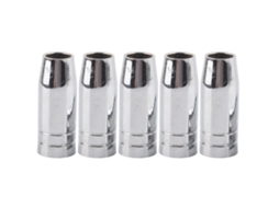 5 Peças De Bico De Gás Cônico 15mm Para Soplete De Solda Mig Mag Binzel Mb 25ak
