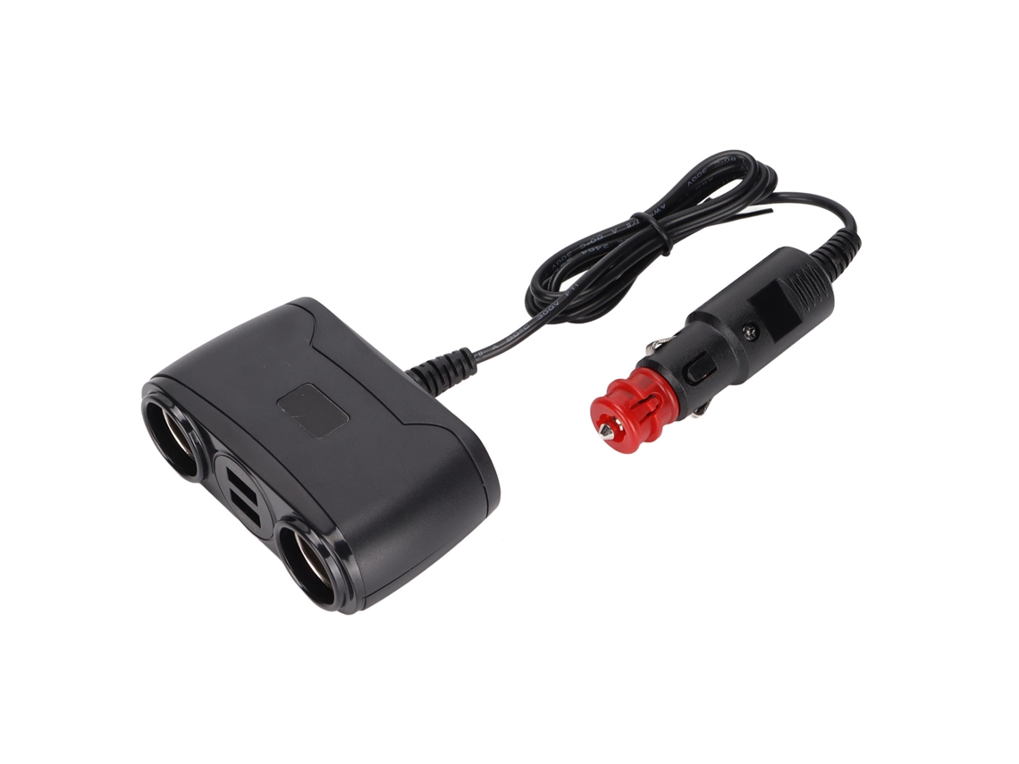 Carregador de Carro multifuncional com display digital e bico de fumar duplo de 120w EOOCOO