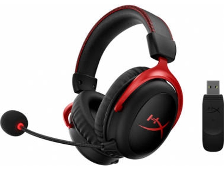 Auscultadores Gaming HyperX Cloud II Wireless Preto Vermelho