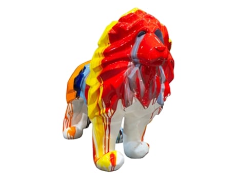 Figura Decorativa De Poliresina 105X39X71 Cm Multicolorido