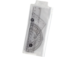 Conjunto de 4 réguas de transferência, ferramenta geométrica de 15 cm, triângulo para sala de aula