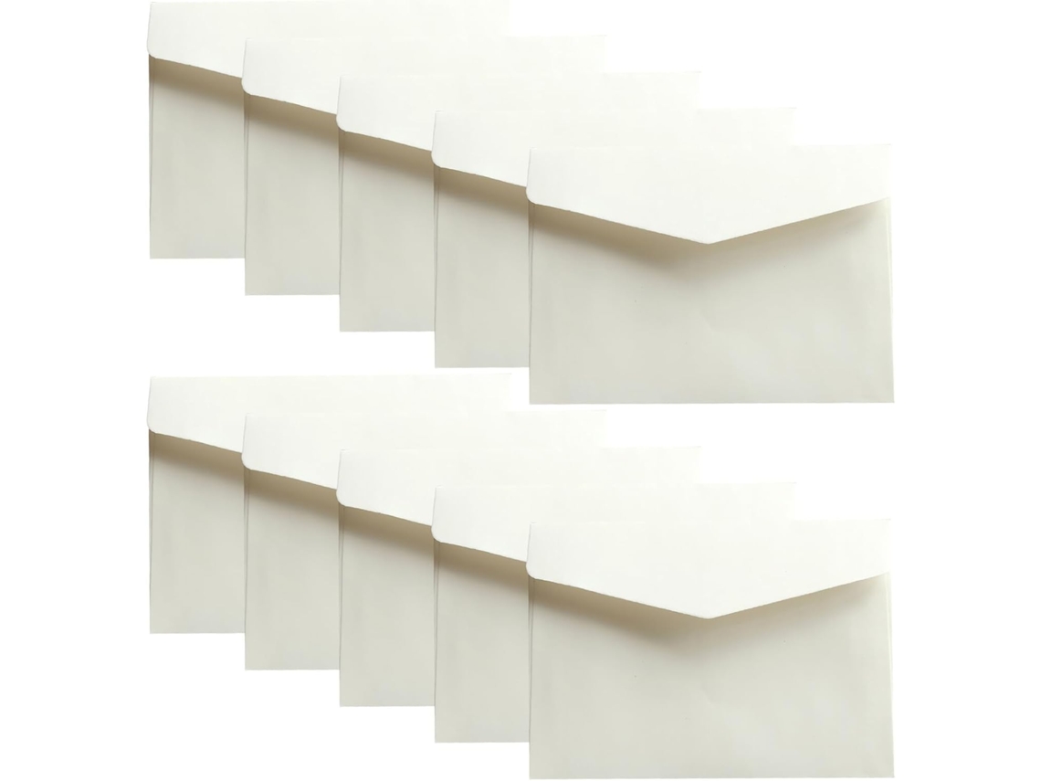 100 Envelopes De Papel Multifuncionais Cor Marfim Para Correspondência Comercial, Armazenamento De Documentos E Transporte De Dinheiro.