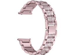 Pulseira De Metal Com Strass, Compatível Fitbit 2. Confortável E