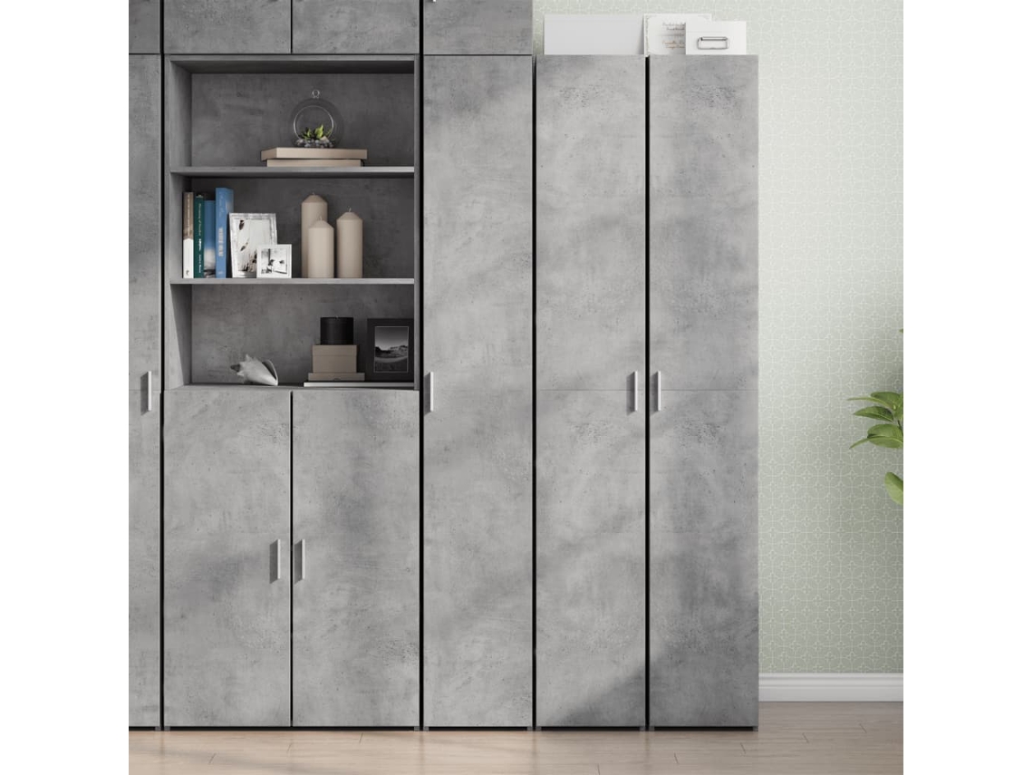 Mueble Alto 30x42,5x185 cm Derivados de Madera Gris Cemento