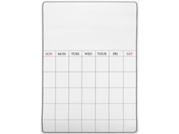 Planning Magnétique Effaçable Para Refrigerador Blanc A3 Surface En Caoutchouc Et Pet, Organizador Diário E
