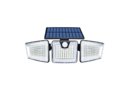2026 luz de Parede Solar Led Super Brilhante com Sensor Exterior Ip65 Ajustável 3 Lados Pátio Jardim