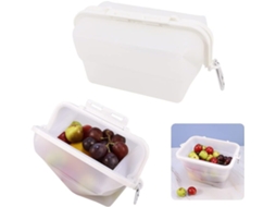 Lancheira De Silicone, Recipiente Dobrável Para Armazenamento De Alimentos, Lavável Em Micro Ondas, Freezer E Lava Louças Aquaforge
