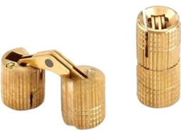 Dobradiças Cilíndricas De Barril, 3 Peças, 8-18mm, Em Cobre E Latão, Para Portas, Armários, Dobradiças Invisíveis E
