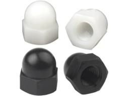 Conjunto De Porcas Sextavadas, Plástico Tipo Bolota, Brancas E Pretas,