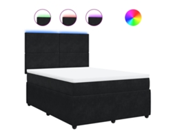 Box Spring Bed, Box Spring Beds Vidaxl Preto Veludo (160 X 200 Cm)