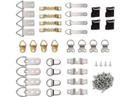 Conjunto De 96 Peças De Ganchos Para Pendurar Porta Retratos, Ideais Para Mesas E Cabides. Gokoco