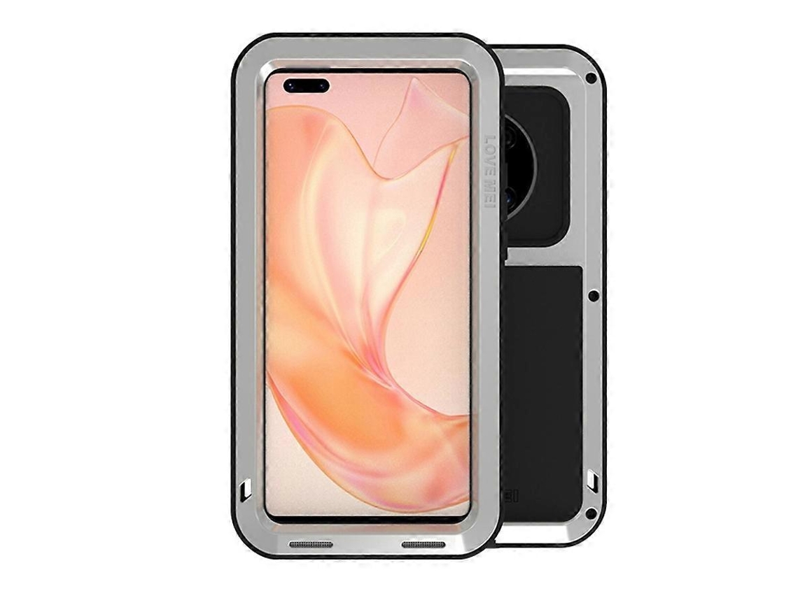 Capa Protetora De Metal À Prova De Choque, À Prova Dágua E À Prova De Poeira Sem Vidro Para Huawei Mate 40 Pro Love Mei
