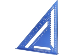 Escala Métrica/britânica Com Ângulo Triangular Polido.