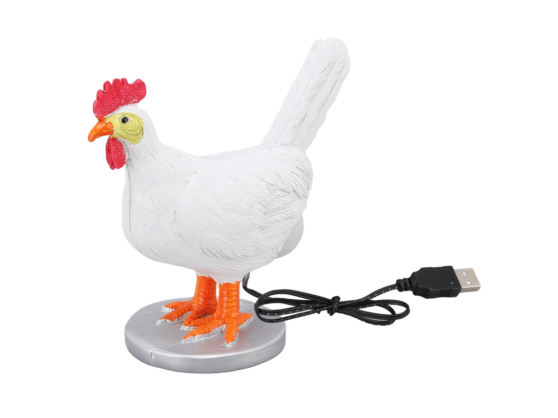 2026 lâmpada de Frango Divertida com Ovo Led Resina Realista, Luz Noturna Bonita para Crianças, Quarto e Sala de Estar