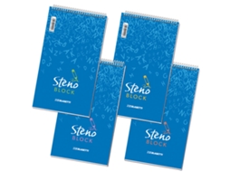 Caderno e bloco Blasetti 1120 80 folhas Azul