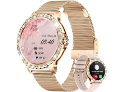 Relógio inteligente feminino LIGE com chamadas Bluetooth, rastreador fitness de 1,32 polegadas com monitoramento de pressão arterial, oxigênio no sangue e frequência cardíaca. Bestvite