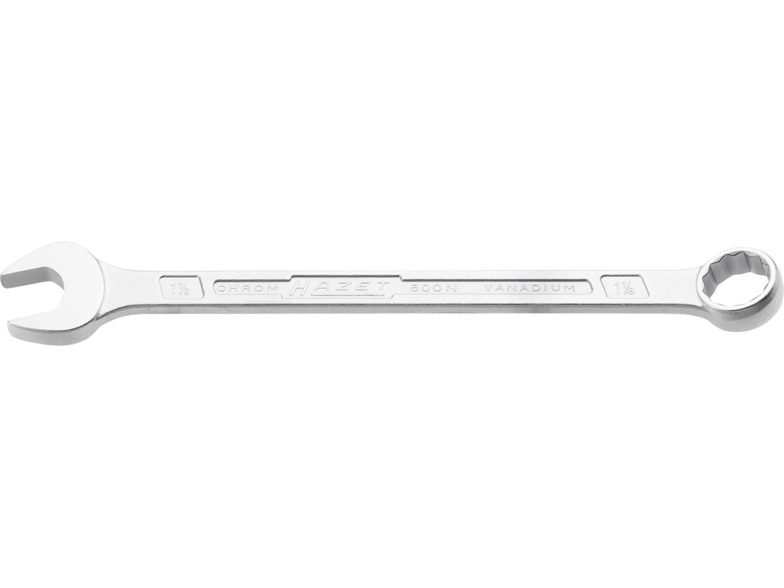 600NA-1.1/8 Chave combinada: Perfil hexagonal externo duplo 1,18″ HAZET