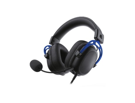Auscultadores Gaming Nitropc Nh1 (Over Ear - Microfone - Preto e Azul)