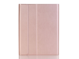 Lurelia Capa Com Teclado Bluetooth Para Ipad Air 2 9.7 Com Retroiluminação, Ouro Rosa E Preto