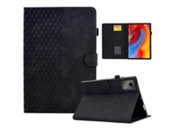 Capa A5 para Lenovo Tab M11 Xiaoxin Pad 11 2024 Tablet com painel impresso e função de despertar/repouso automático, preta Hengrongshen