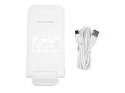Carregador Sem Fio LAXISCREED 15w Pasta Vertical 3em1 Branco