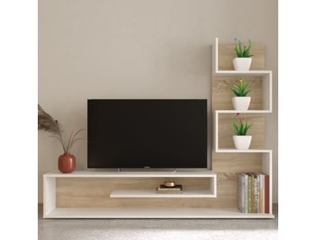 Televisor 160X29 Cm Cambriano/Branco VEPHOME
