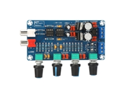 Laxiscreed Xh-m164 Ne5532 Amplificador De Tom Com 4 Canais E Ajuste Em Ac 15v