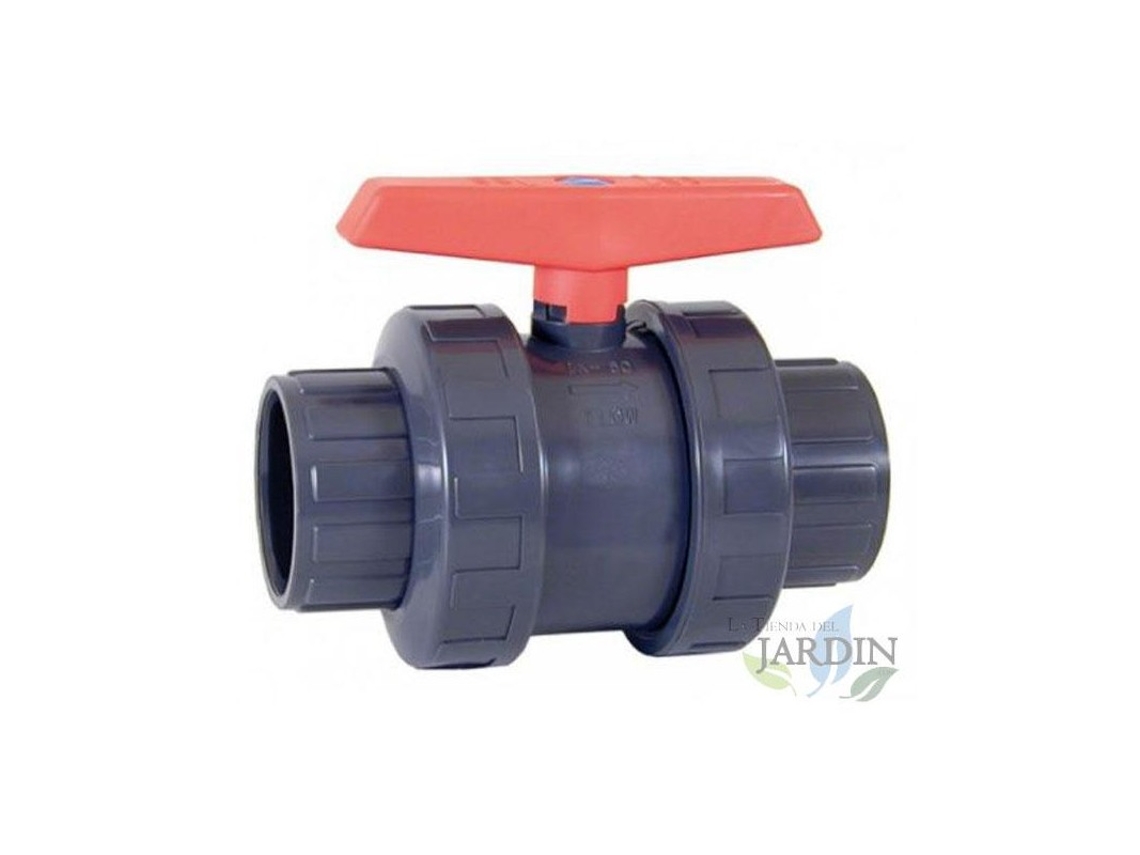 Válvula esfera PVC roscada 2 (63 mm) SUINGA