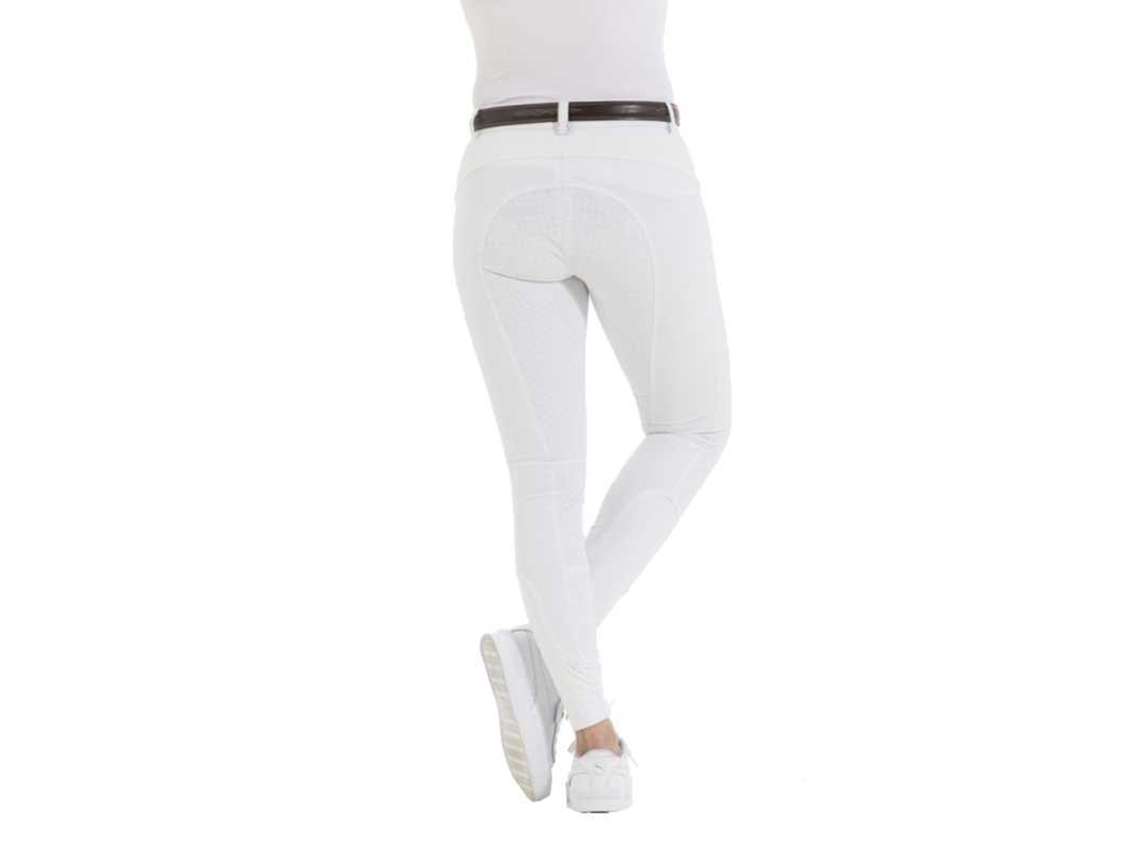 Calça de Montar com Assento de Silicone Kendal Branco 42Equitheme