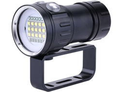 Luz Mergulho Ipx8 18000lm 500m 80m Brilhantes Submarino Video Fotografia Preto Yizhood