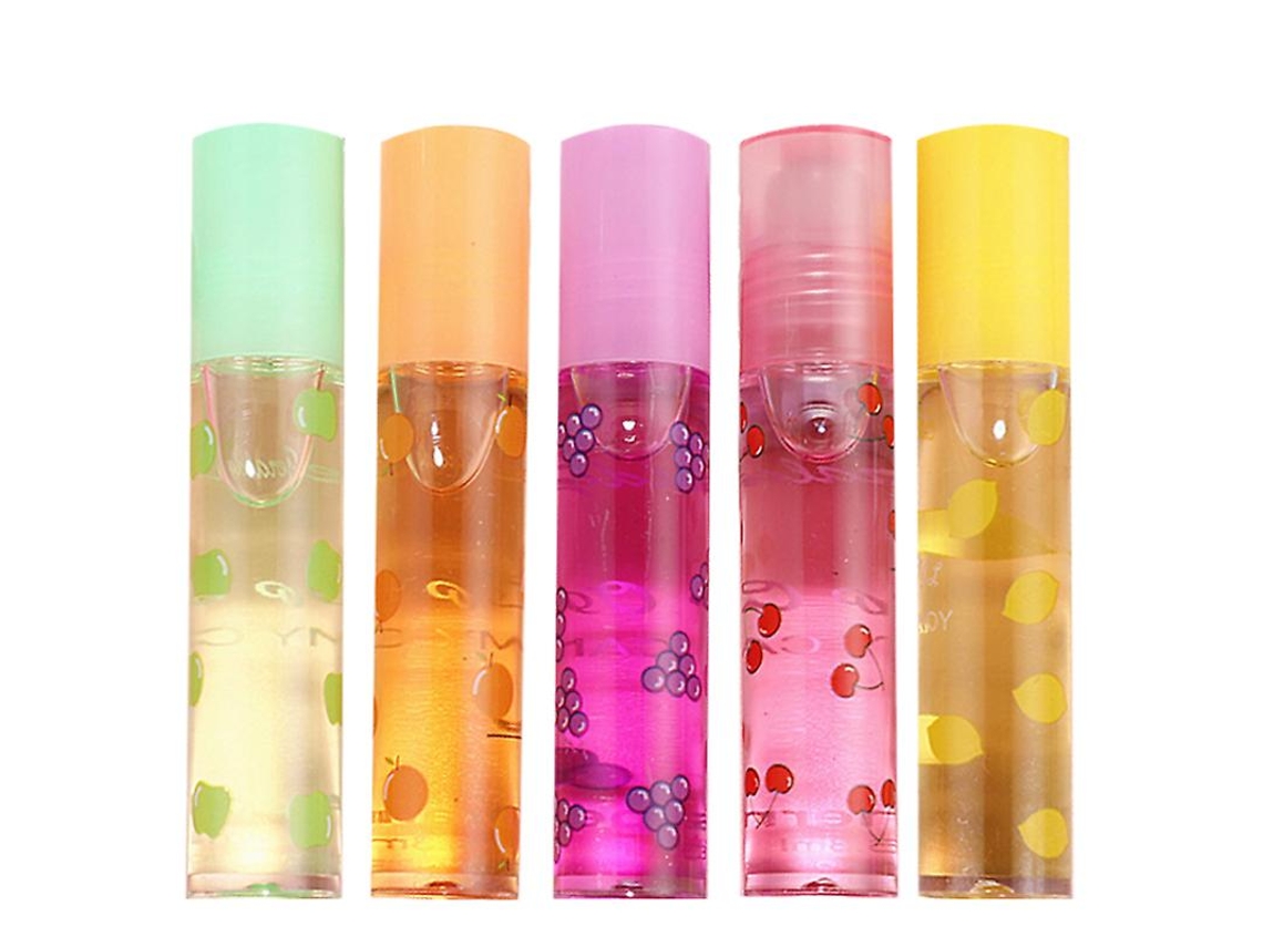 5 Unidades De Brilho Labial Com Sabor De Frutas Allinless