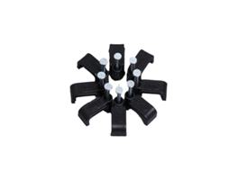 100 clipes AQUAFORGE para fixação de cabos, plástico preto, 12mm x 100