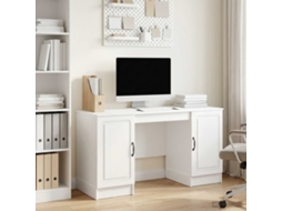 Vidaxl Mesa Branco Brilhante 142,5 X 50 X 75 Cm Derivados De Madeira