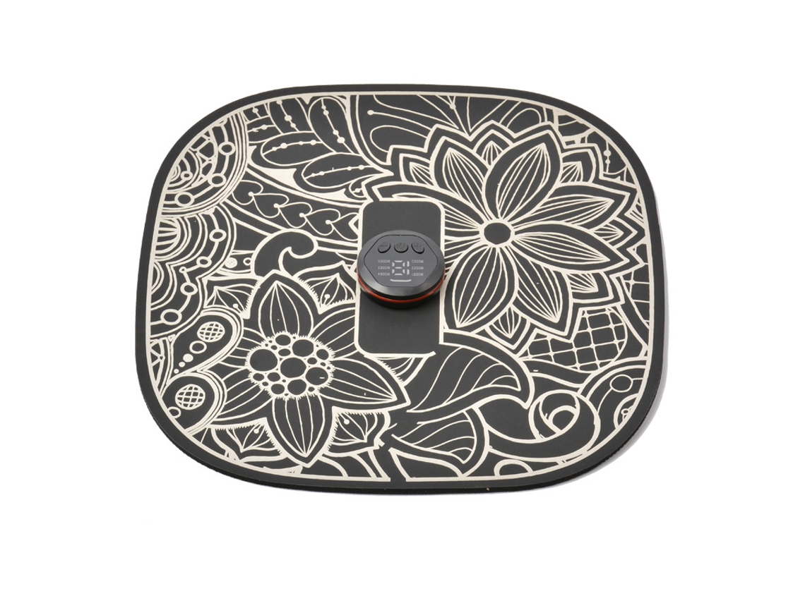 Massageador de pés EMS, massageador elétrico de pés com controle remoto para aliviar dores musculares e relaxar as pernas