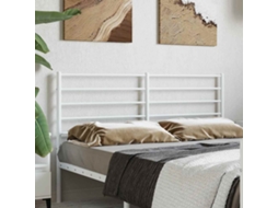 Vidaxl Cabeceira De Substituição 160 Cm Metal Branco