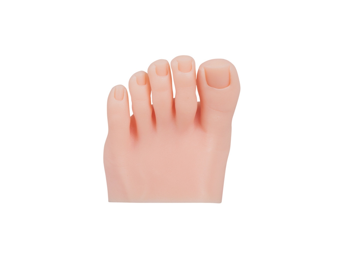 Modelo De Pé Silicone Prática Unhas - Esquerdo Tom De Pele Claro - Eifson
