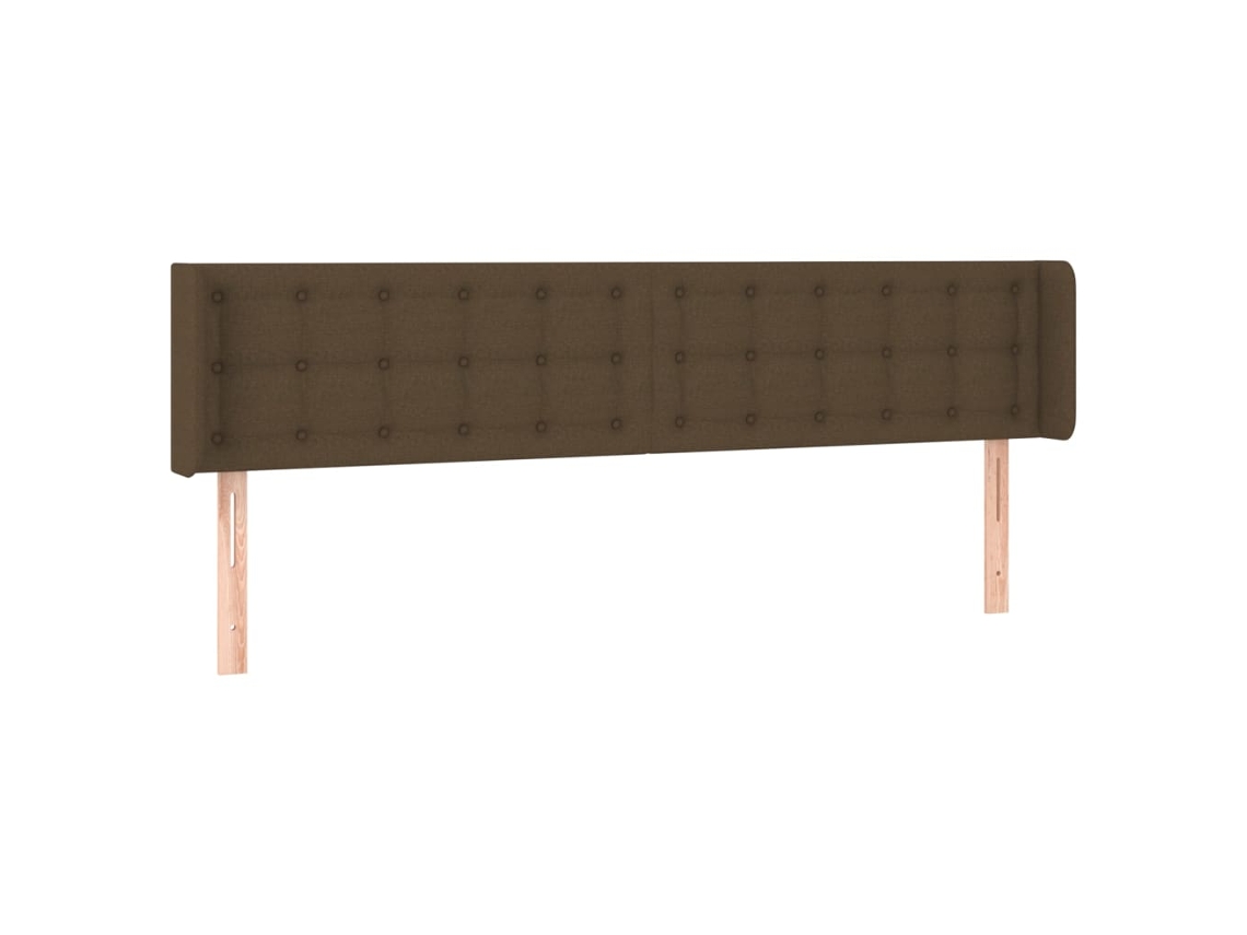 Headboard, Headboards Vidaxl Marrom Tecido (163 X 16 X 78/88 Cm)