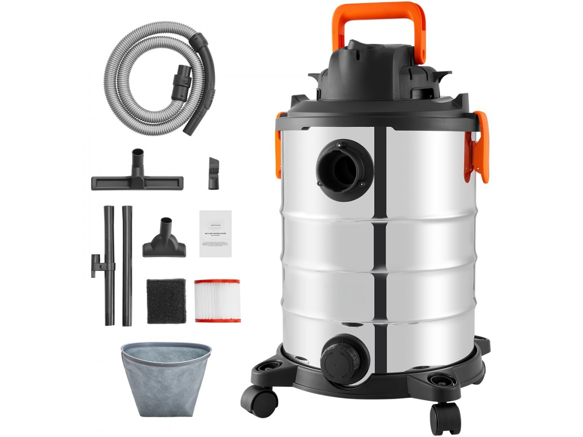 Aspirador Industrial 30l Inox Com Motor 6cv, Alta Sucção E Função Sopro Tekmaquinas
