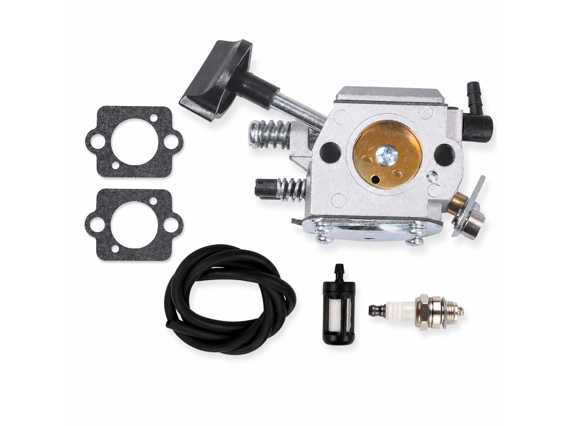 Kit Carburador Com Juntas, Mangueira, Filtro E Vela Compatível Com Br420 Br320 Sr320 Sr340 Mp19